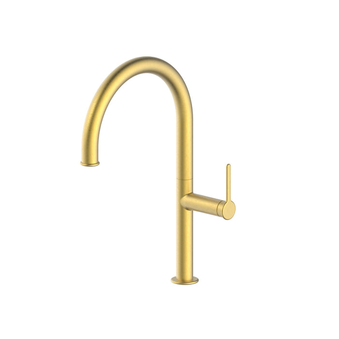 Hannah Single Lever Kitchen Mixer Tap - Brushed Brass