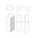 Lussaro Isabelle 1 Door Wall Hung Tall Storage Unit - 900mm