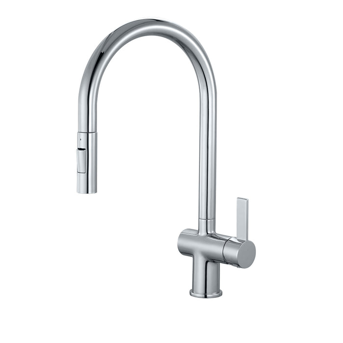 Layla Single Lever Pull Out Kitchen Mixer Tap - Chrome