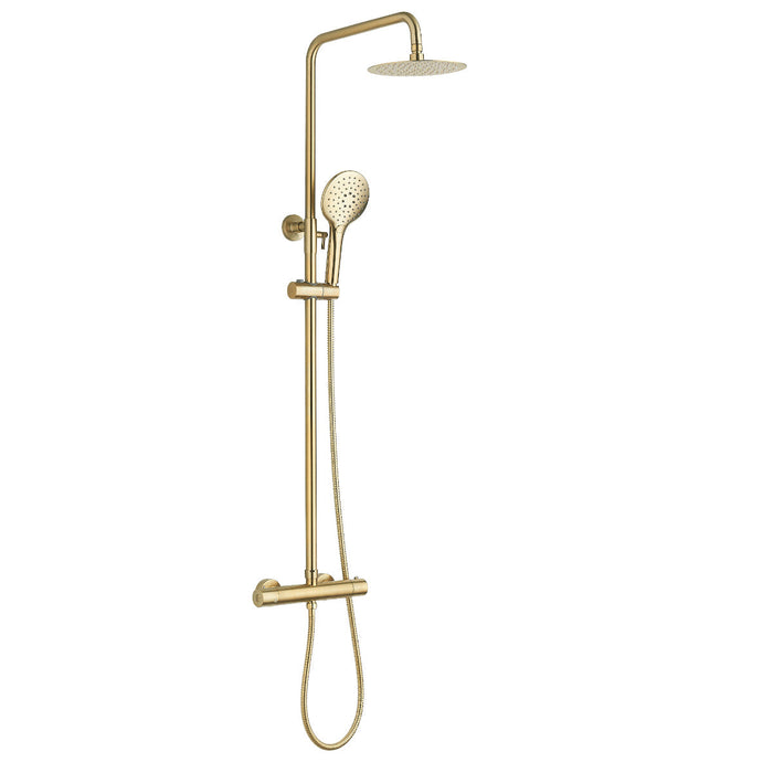 Mia Premium Round Thermostatic Overhead Shower Kit