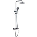 Mia Premium Round Thermostatic Overhead Shower Kit - Orca