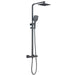 Mia Premium Square Thermostatic Overhead Shower Kit - Orca