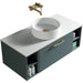 Lussaro Nero 1 Drawer Wall Hung Vanity Unit with 2 Side