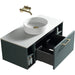 Lussaro Nero 1 Drawer Wall Hung Vanity Unit with 2 Side