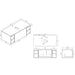 Lussaro Nero 1 Drawer Wall Hung Vanity Unit with 2 Side