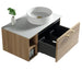 Lussaro Nero 1 Drawer Wall Hung Vanity Unit with Side