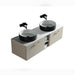 Lussaro Nero 2 Drawer Wall Hung Double Vanity Unit