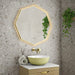 Lussaro Oro LED Illuminated Mirror - Brushed Brass / 800mm