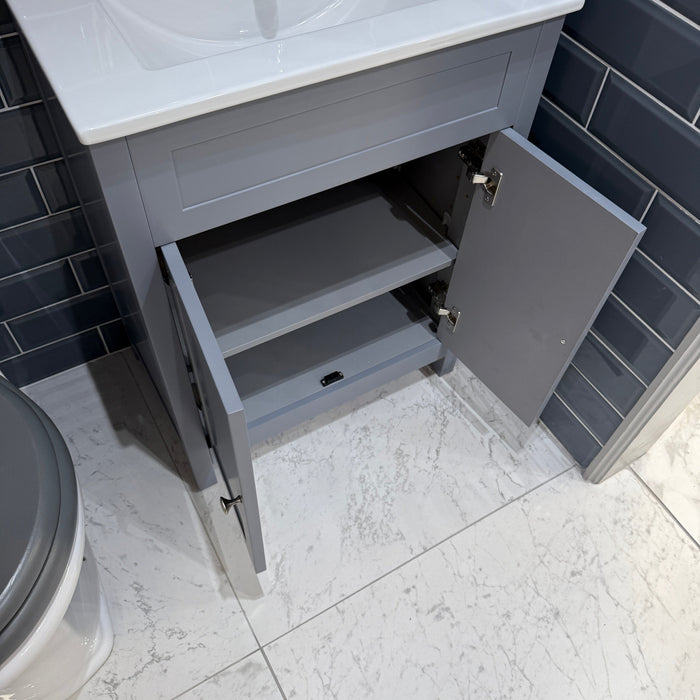 Lussaro Paisley Floor Standing Vanity Unit With Basin - 1