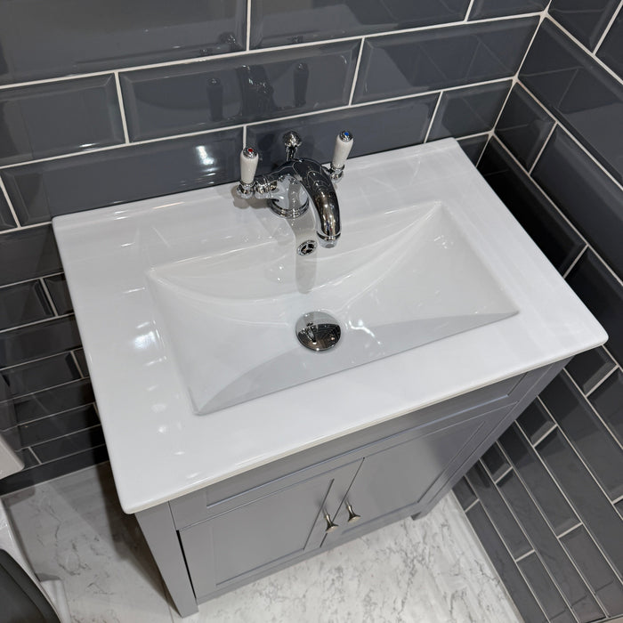 Lussaro Paisley Floor Standing Vanity Unit With Basin - 1