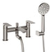 Lussaro Pola Bath Shower Mixer Tap With Kit - Gun Metal