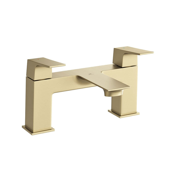 Lussaro Ravello Bath Filler Tap - Brushed Brass - Bath