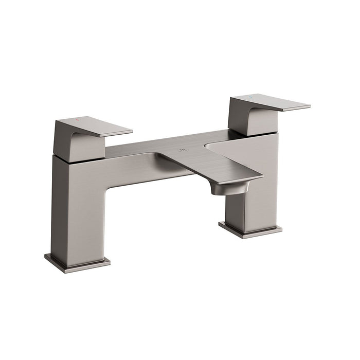 Lussaro Ravello Bath Filler Tap - Gun Metal - Bath Filler