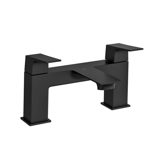 Lussaro Ravello Bath Filler Tap - Matt Black - Bath Filler