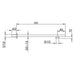 Lussaro Ravello Square Shower Arm - 380mm Long - Shower