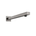 Lussaro Ravello Square Shower Arm - 380mm Long - Gun Metal