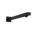 Lussaro Ravello Square Shower Arm - 380mm Long - Matt Black