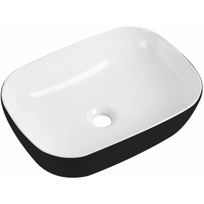 Lussaro Rectangular Countertop Basin - No TH - Orca