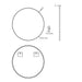 Lussaro Rico Round Non Illuminated Mirror - Non Illuminated