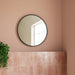 Lussaro Rico Round Non Illuminated Mirror - Matt Black