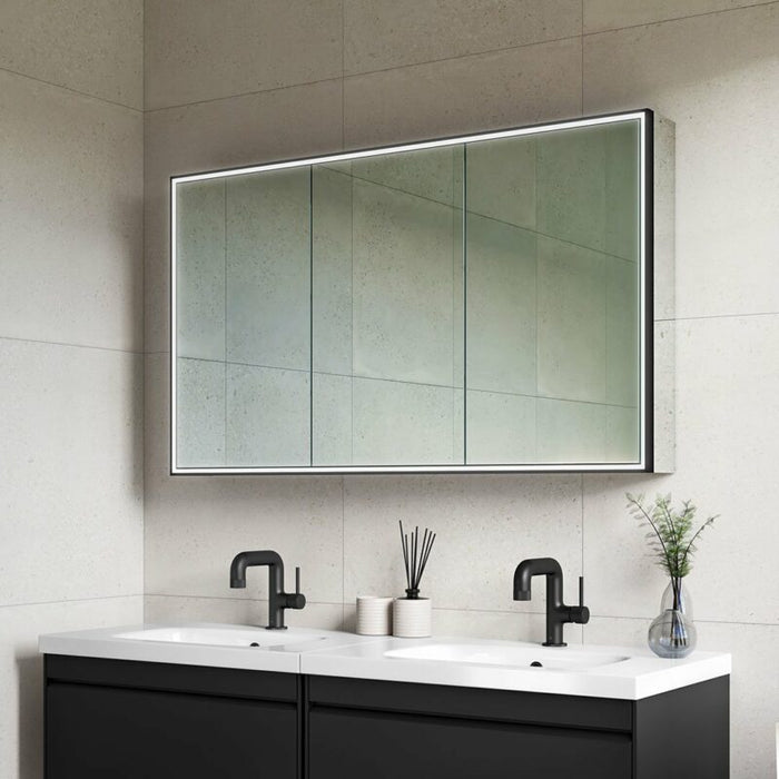 Lussaro Rocco 3 Door LED Illuminated Mirror Cabinet - 700mm