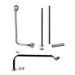 Lussaro Roll Top Bath Waste Pack - Chrome - Bath Wastes