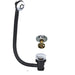 Round Bath Overflow and Quick Clean sprung Waste - Chrome