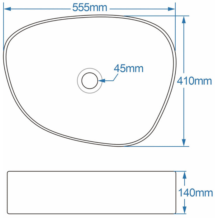 Lussaro Round Countertop Basin - No TH - Countertop Basins