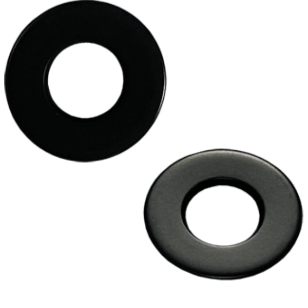 Round Overflow Cover - Black - Basin Accessories