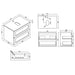 Lussaro Valerio 2 Drawer Wall Hung Vanity And Basin - 610mm