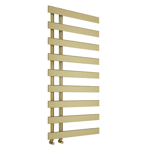 Zara Designer Towel Radiator - Brushed Brass / 1156mm x