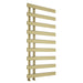 Zara Designer Towel Radiator - Brushed Brass / 1156mm x