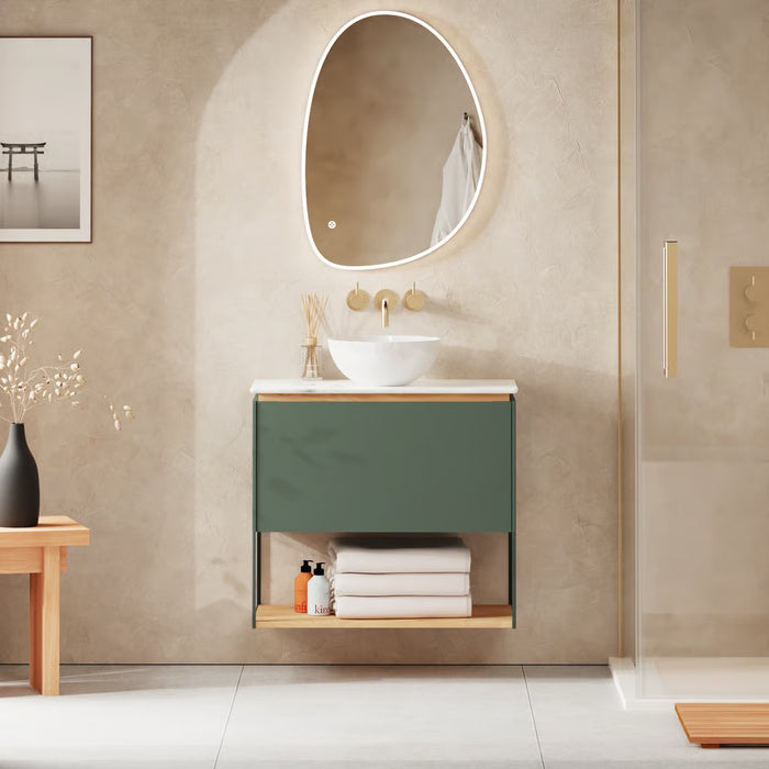 Crosswater Mada 1 Drawer Wall Hung Vanity Unit With Countertop