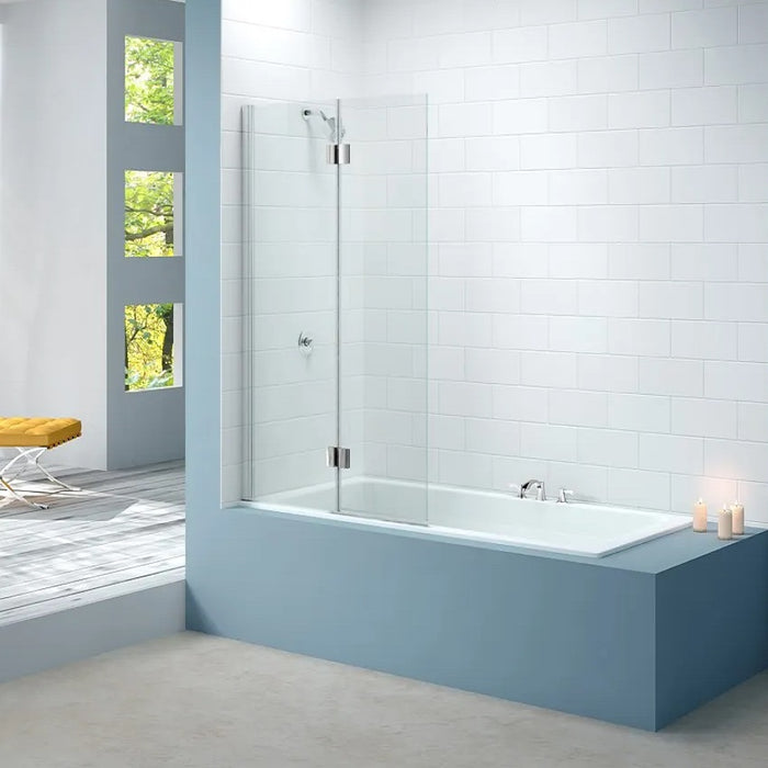Merlyn Two Panel Square Hinged Bath Screen