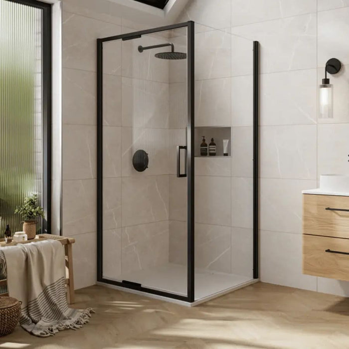 Merlyn 6 Series Sleek Infold Shower Door with Side Panel