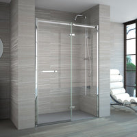 Merlyn 8 Series Frameless Hinge & Inline Shower Door