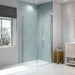 Merlyn 8 Series Frameless Pivot Shower Door with Side Panel