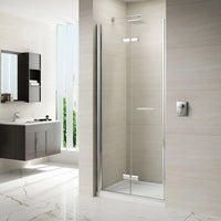 Merlyn 8 Series Frameless Recessed Hinged Bifold Door - Bi
