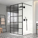 Merlyn Black 1200 Squared Double Entry Shower wall - Wet