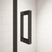 Merlyn Black Hinge and Inline Shower Door In Recess