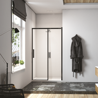 Merlyn Black Recessed Sliding Door - Shower Doors