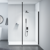 Merlyn Black Vertical Support Post - Shower Enclosure