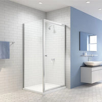 Merlyn Easy Pivot Door Shower With Side Panel - Chrome Doors