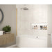 Merlyn Fixed Square Bathscreen - Brushed Bronze - Bath