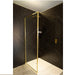 Merlyn Framed 8mm Wetroom Shower Wall - Brushed Brass