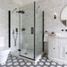 Merlyn Ionic Essence Black Framed Hinged Shower Door