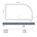 Merlyn Level25 Slip Resistant Offset Quadrant Shower Tray