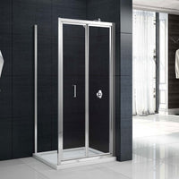 Merlyn Mbox Bi - Fold Shower Door With Side Panel - Chrome