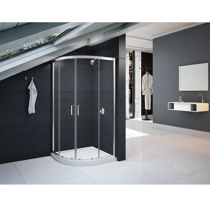 Merlyn Mbox Loft Double Door Quadrant Shower - Chrome