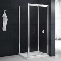 Merlyn Mbox Loft Height Bi-Fold Shower Door With Side Panel